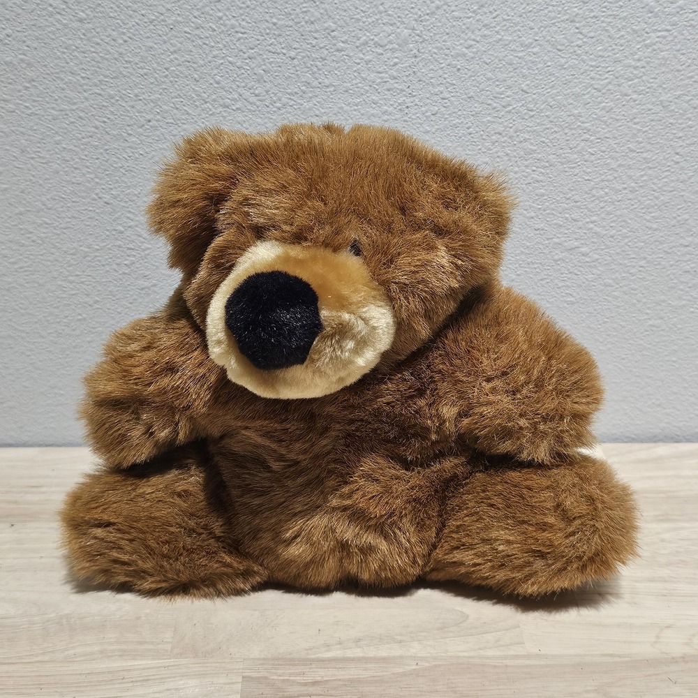 Vintage 1993 Stuffed By Me Basic Brown Bear Teddy Merrilee Woods Heavy Stuffed